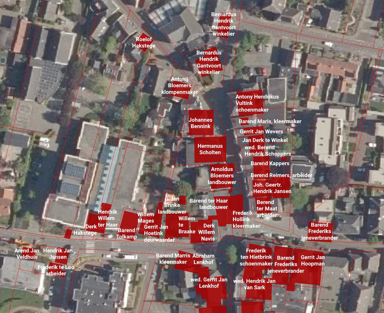 Kattenberg, Aalten - Kadaster 1832