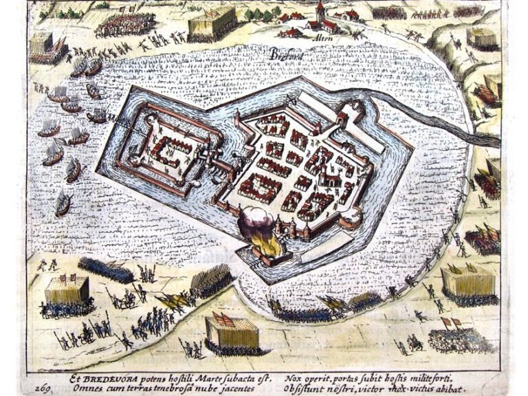 De vesting Bredevoort, gravure door Willem Baudartius (1606)