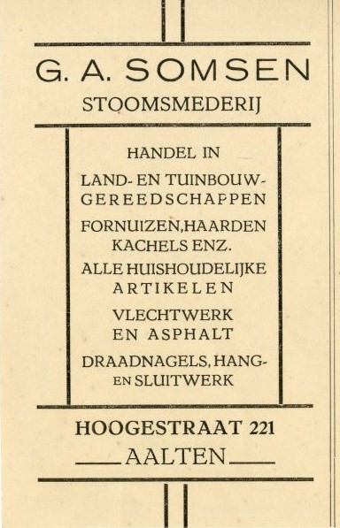 G.A. Somsen Stoomsmederij - Hoogestraat 221, Aalten