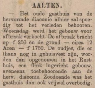 Gasthuis Aalten - Nieuwe Winterswijksche Courant, 25-05-1904