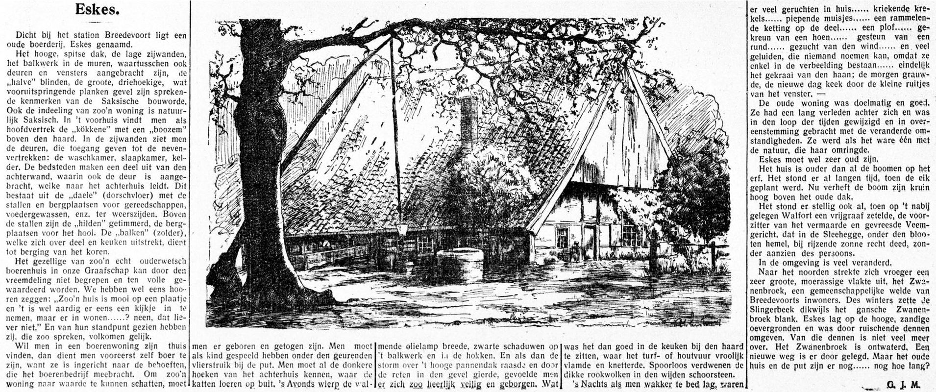 Boerderij Eskes, Graafschapbode, 07-10-1932