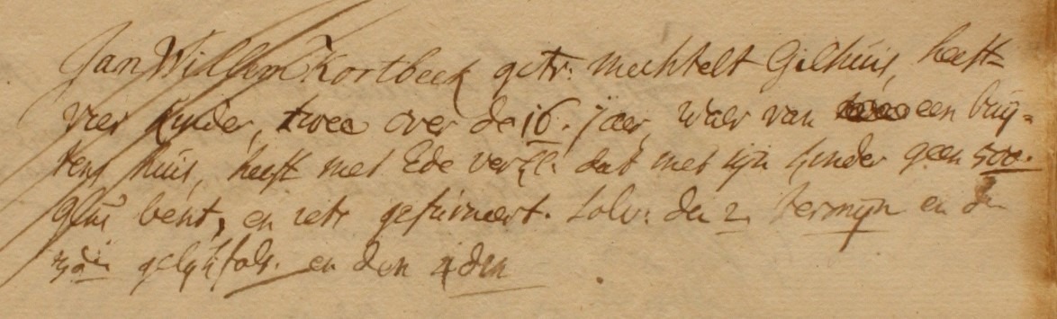 Heurne 14, Kortbeek, Liberale Gifte 1748