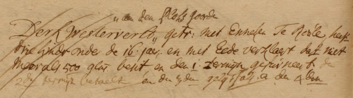 Plok, Heurne - Liberale Gifte 1748