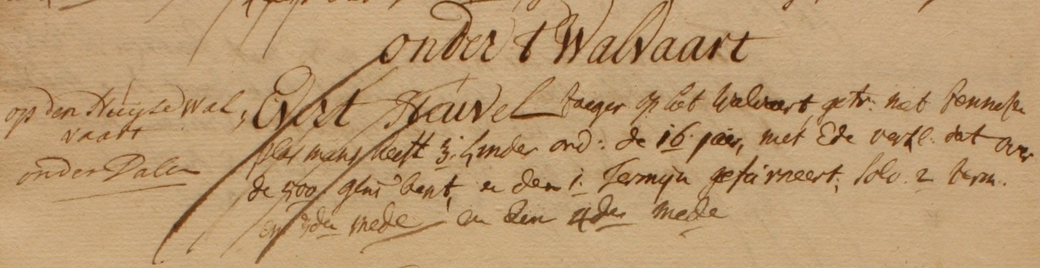 Huijse Walvaart - Liberale Gifte 1748