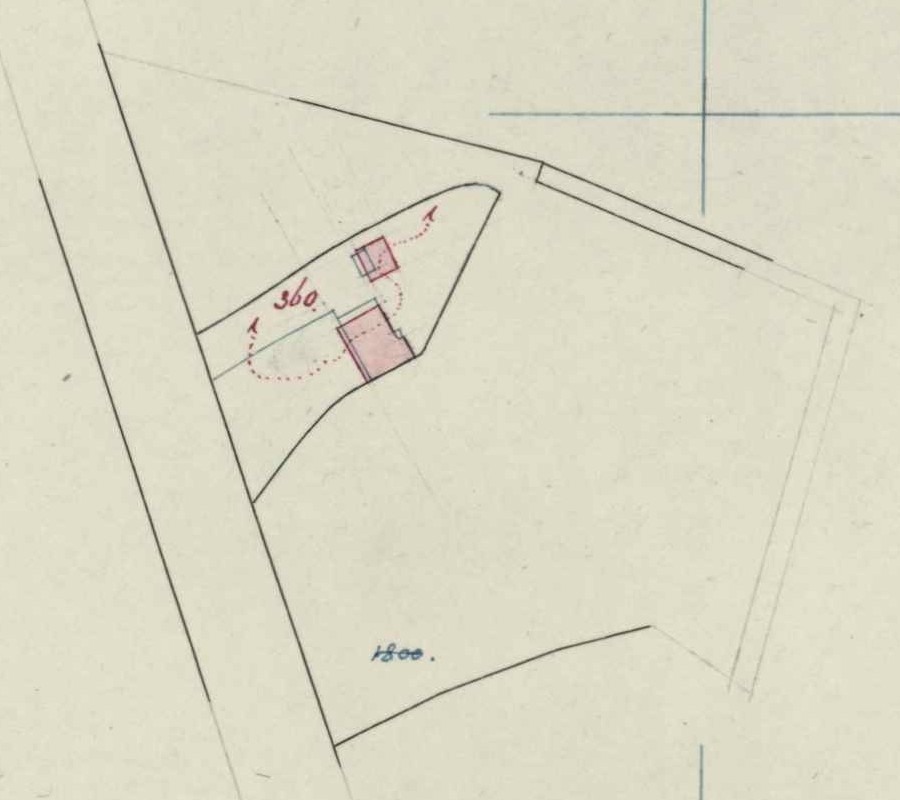 Kiefteweg 11, Heurne - Fragment kadastrale kaart, 1895