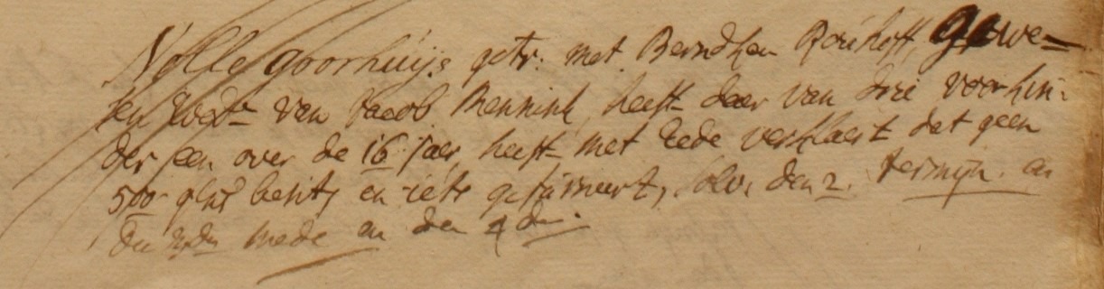 Klein Goorhuis, Heurne - Liberale Gifte 1748