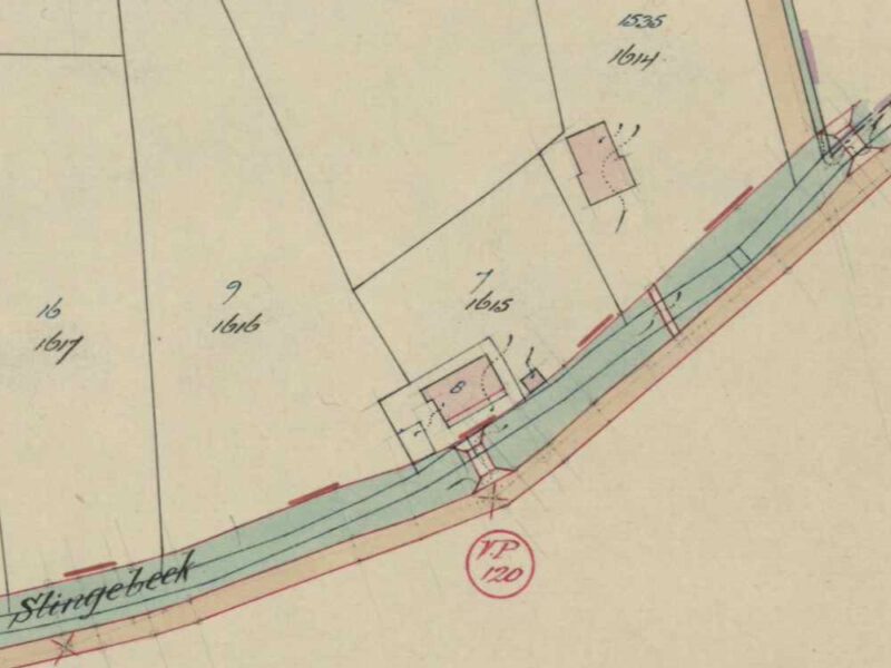 Misterstraat 87, Bredevoort (Leste Stuver) - Fragment kadastrale kaart, 1935