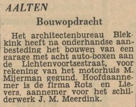 Motorhuis Meijerman, Aalten - Dagblad Tubantia, 11-10-1956