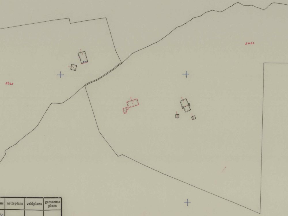 Ongena, Heurne - Fragment kadastrale kaart, 1971