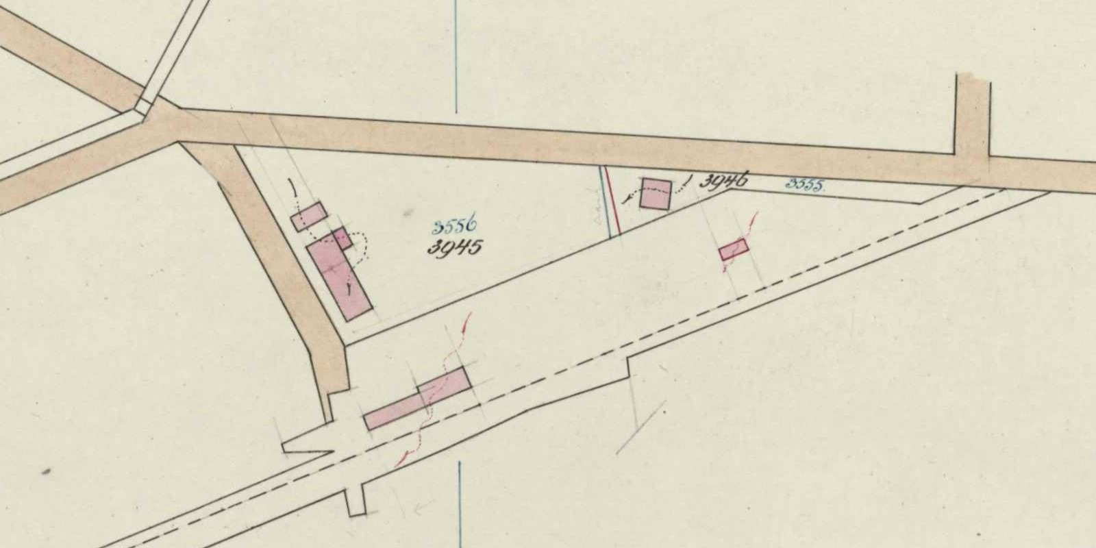 Station Bredevoort - Fragment kadastrale kaart, 1924