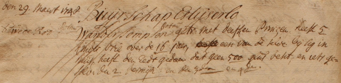 Devenhuis, IJzerlo - Liberale Gifte 1748