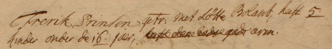 Roelofshuis, IJzerlo - Liberale Gifte 1748