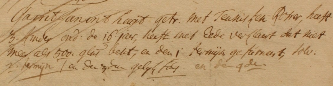 Hagt, Lintelo - Liberale Gifte 1748