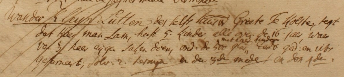 Klein Luiten, Barlo - Liberale Gifte 1748