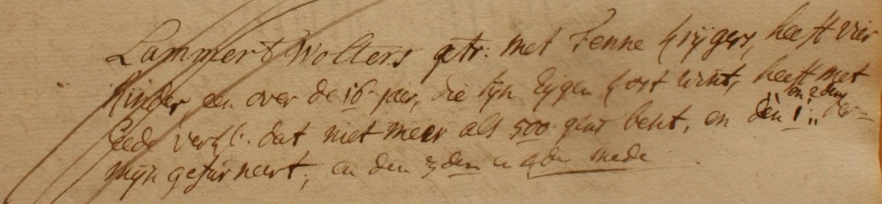 Wolters, Lintelo - Liberale Gifte 1748