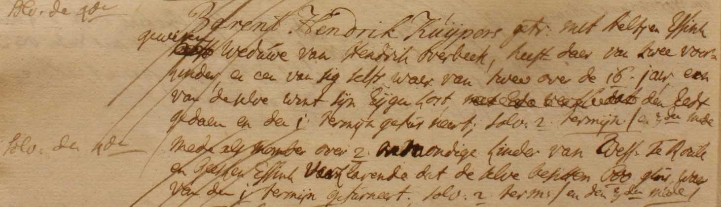 Welink (Kuijperstee), IJzerlo - Liberale Gifte 1748