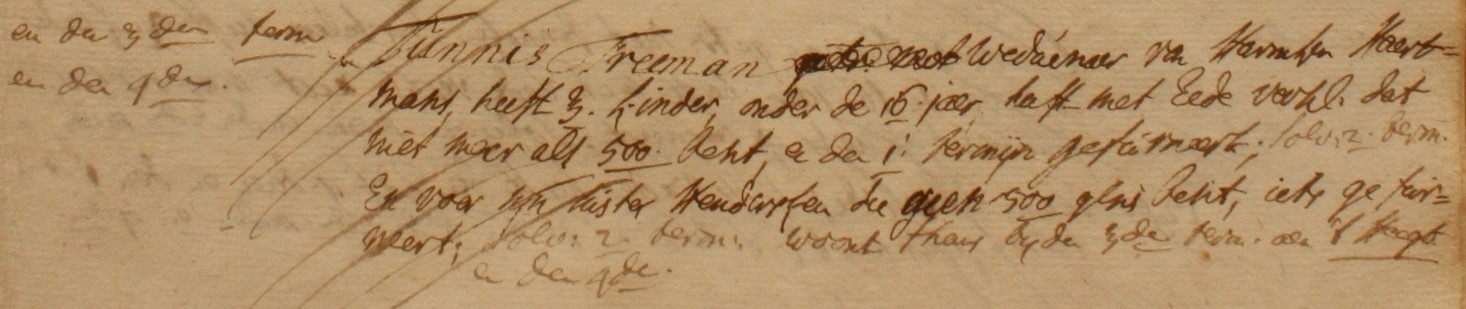 Vreeman, Lintelo - Liberale Gifte 1748