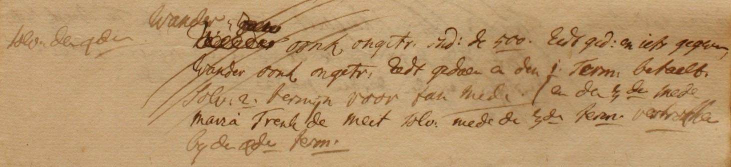 Oonk III, Barlo - Liberale Gifte 1748