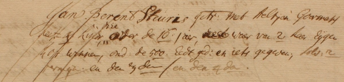 Sturris, Barlo - Liberale Gifte 1748