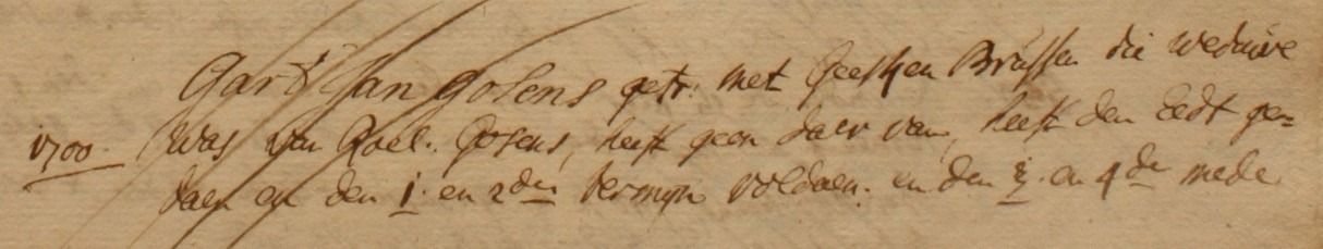 Klein Goosens, Lintelo - Liberale Gifte 1748