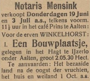 Aaltensche Courant, 06-06-1919 Hagt IJzerlo