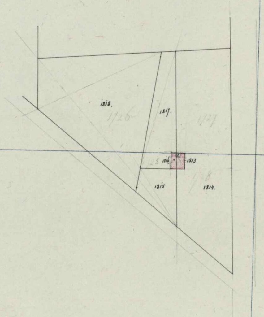 Aladnaweg 21(a), Barlo - Fragment kadastrale kaart, 1870