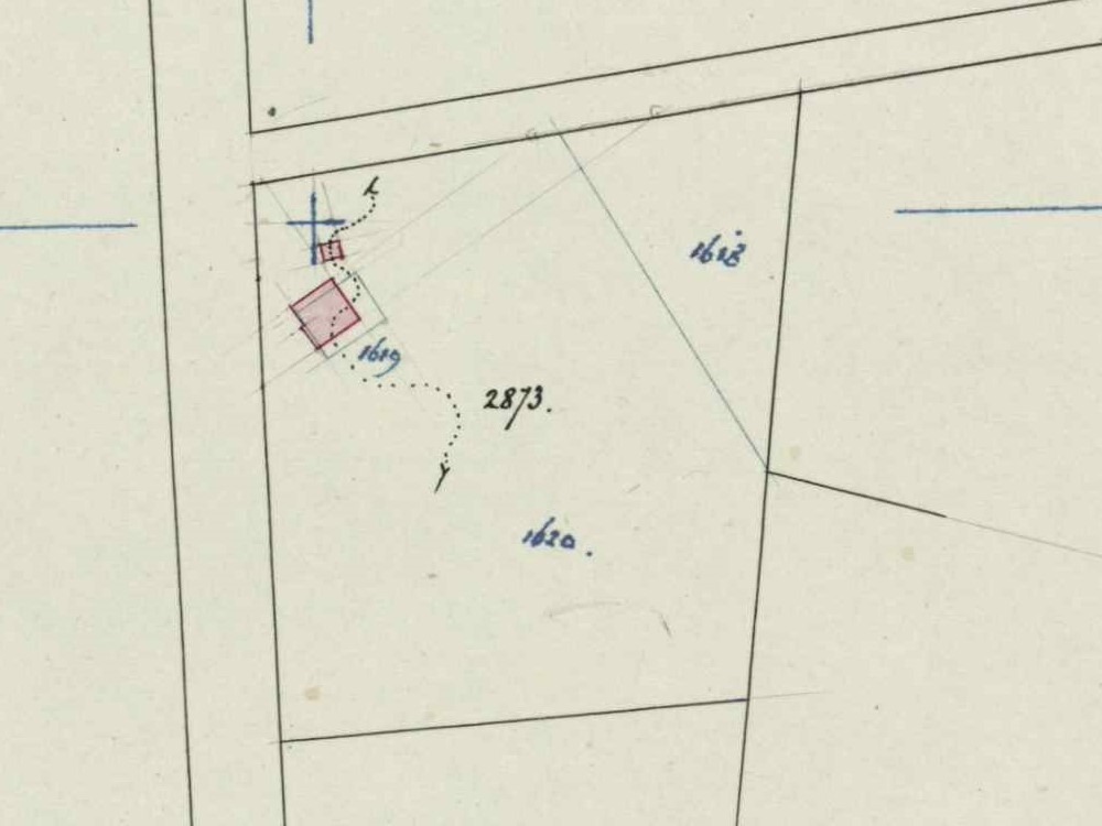 Aladnaweg 32-34, Barlo (Hoens-Pakkebier) - Fragment kadastrale kaart, 1902