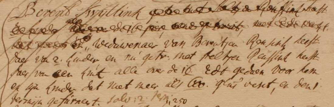 Barlo, Zwietink, Liberale Gifte 1748