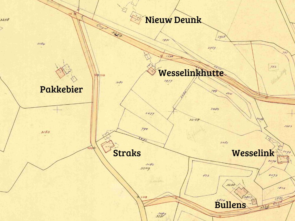 Barlo - Fragment kadastrale kaart, 1949