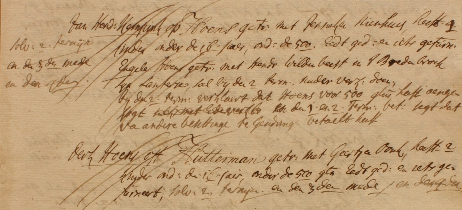 Barlo, Hoens, Liberale Gifte 1748