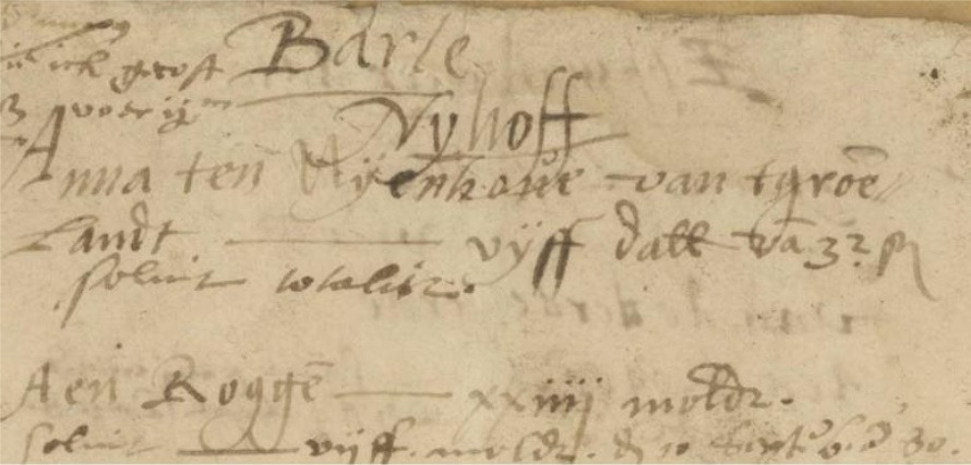 Nijhof, Barlo - 1580
