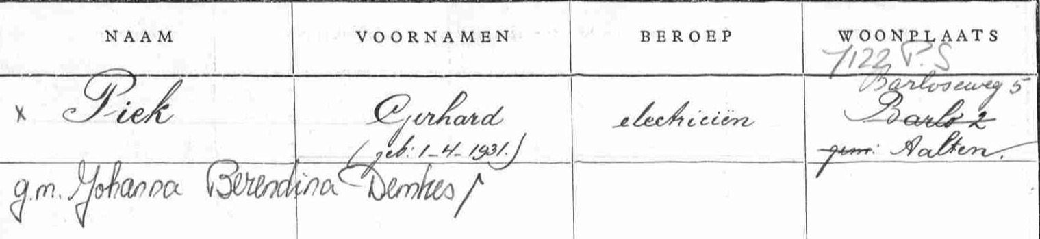 Barloseweg 5, Barlo (Piek) - kadaster