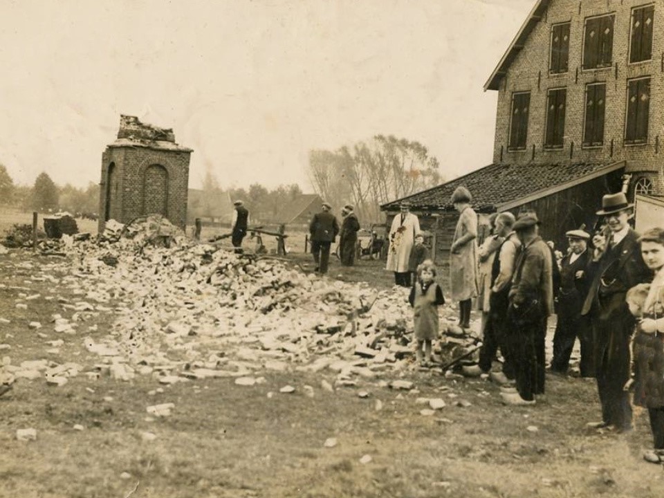 Bleekerij, Dale - Schoorsteen opgeblazen