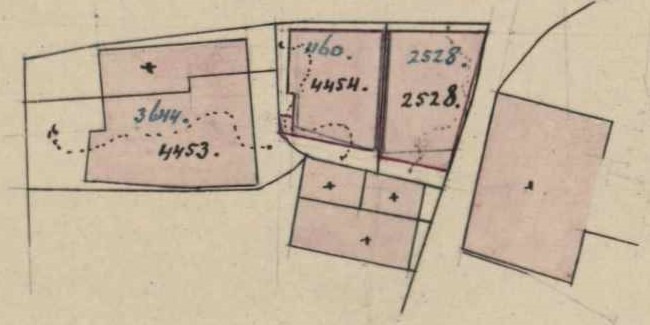 Bredevoortsestraatweg, Aalten - Fragment kadastrale kaart, 1891
