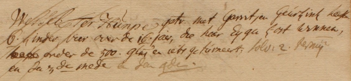 Dale 15, Hennepe, Liberale Gifte 1748