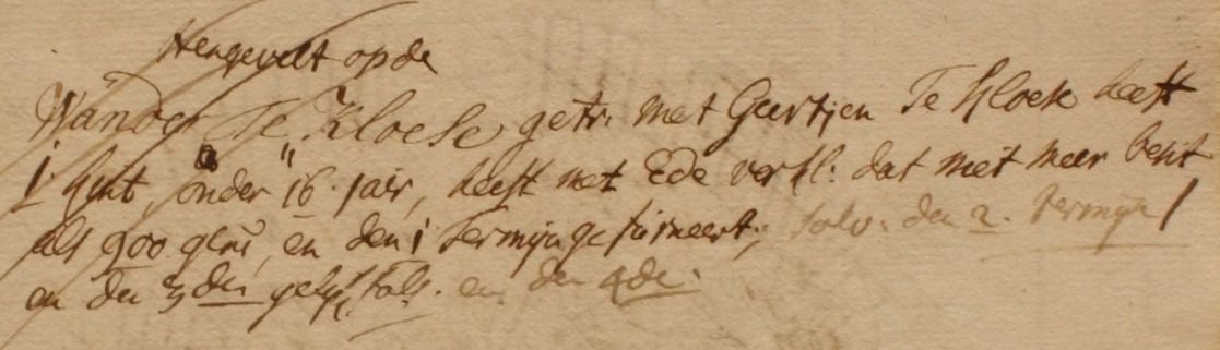 Dale 25, Kloeze, Liberale Gifte 1748