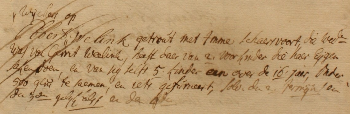 Dale 30, Welink, Liberale Gifte 1748