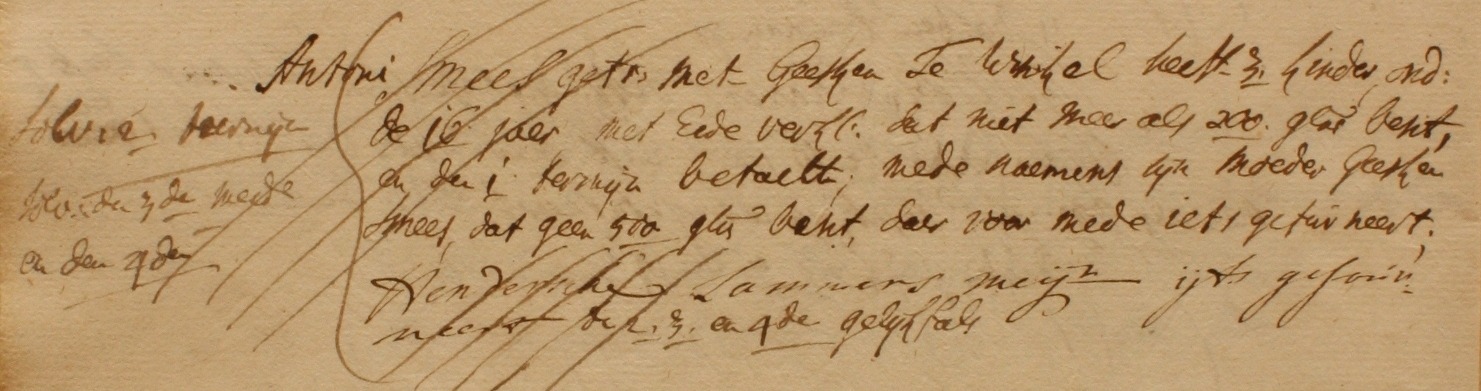 Dale, 't Smees, Liberale Gifte 1748