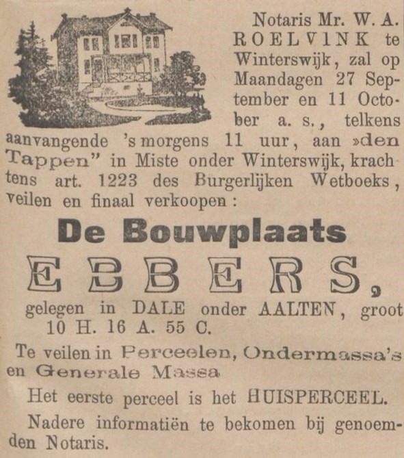 Ebbers, Dale - Zutphensche Courant, 20-09-1886