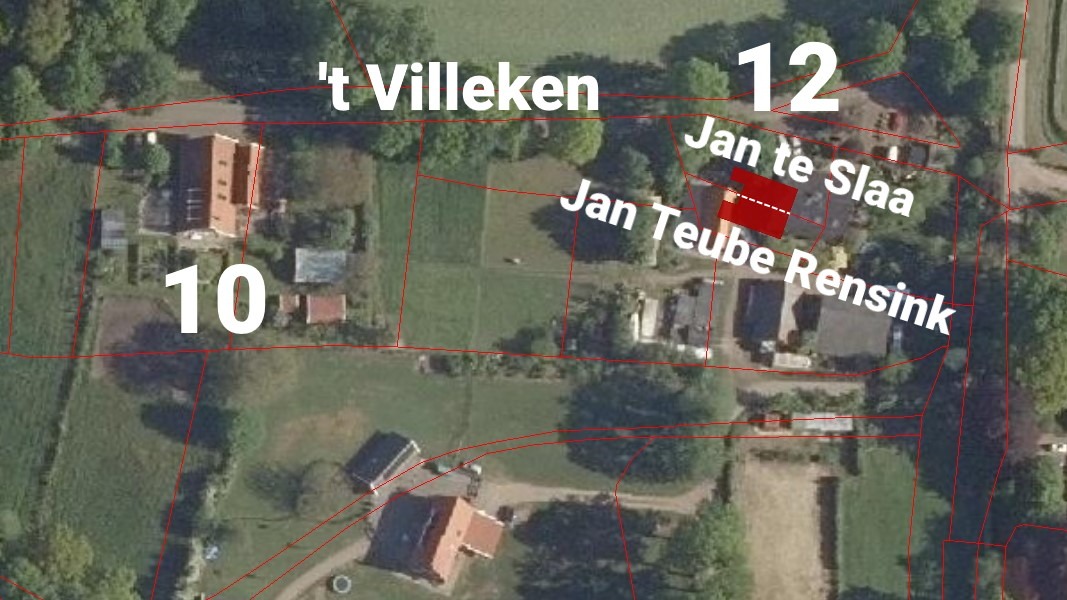 Smoege, 't Villeken, Dale - kadaster 1832