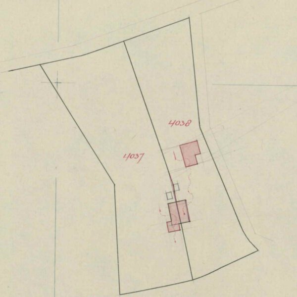 De Brake, Lintelo - Fragment kadastrale kaart, 1927