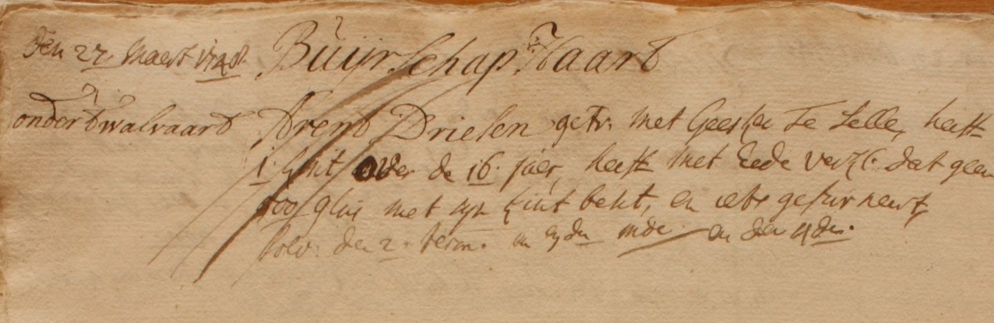 Haart 2, Driessen, Liberale Gifte 1748