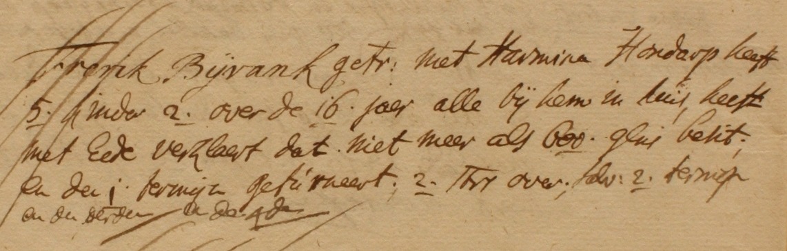 Haart 10, Bijvank, Liberale Gifte 1748