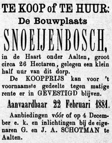 Snoeijenbosch, Haart - Graafschapbode, 27-11-1880