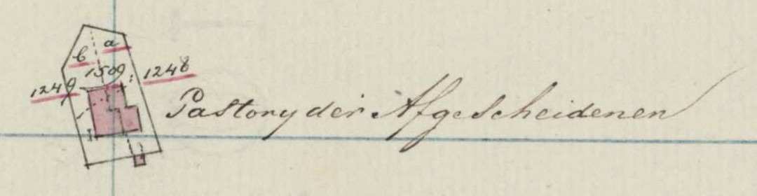 Hessenweg 18, Dale (Grotenhuis) - Fragment kadastrale kaart, 1850