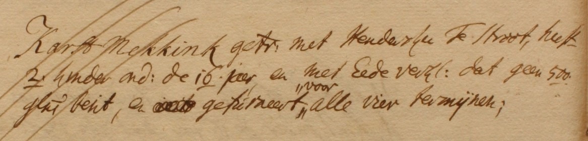 IJzerlo 3, Mekkink, Liberale Gifte 1748