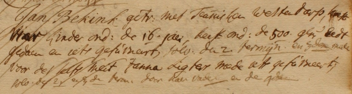 IJzerlo 7, Bekink, Liberale Gifte 1748