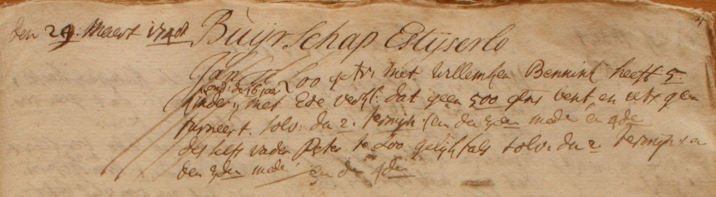 IJzerlo 39a, Loo, Liberale Gifte 1748