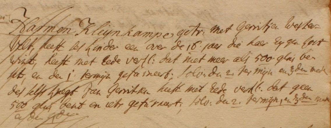 IJzerlo 43, Kleine Kamp, Liberale Gifte 1748