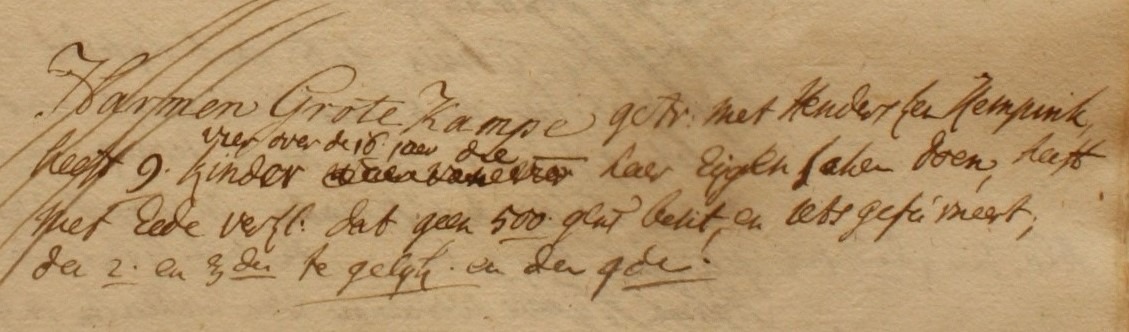 IJzerlo 44, Grote Kamp, Liberale Gifte 1748